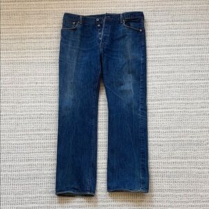 Classic Levi’s 501 button fly Levi's Dark Blue Straight Jeans